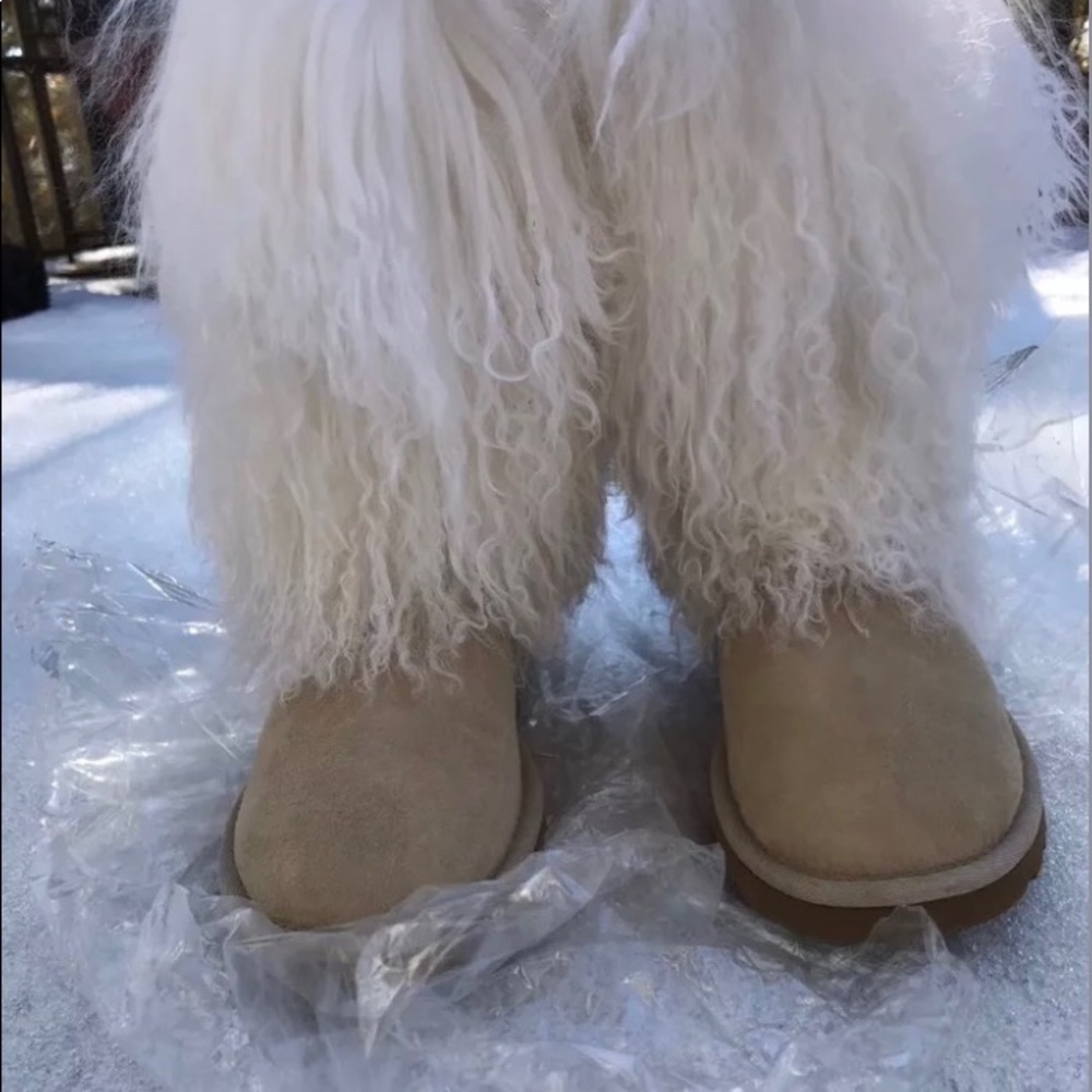 UGG Tan Sheepskin Mongolian Tall